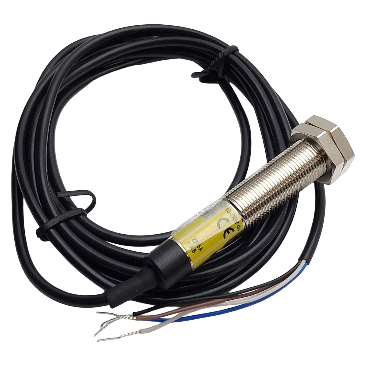 New Banner M12PFF50 Photoelectric Sensor, 50mm SN, 10-30VDC PNP Output, 2m Cable