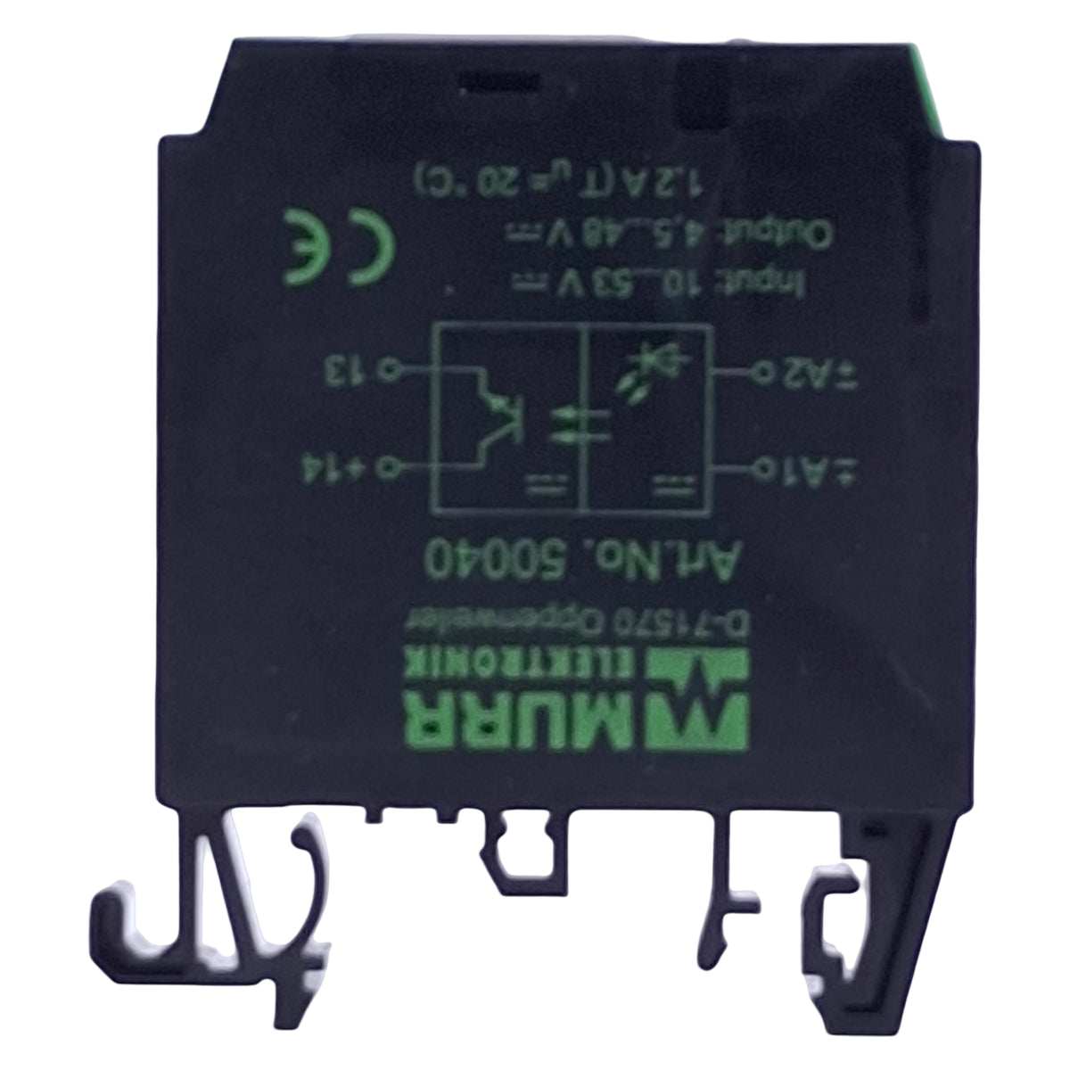 New Murr Elektronik 50040 AMMS 10-44/1 Opto-Coupler Module 10-53VDC In, 53VDC Out