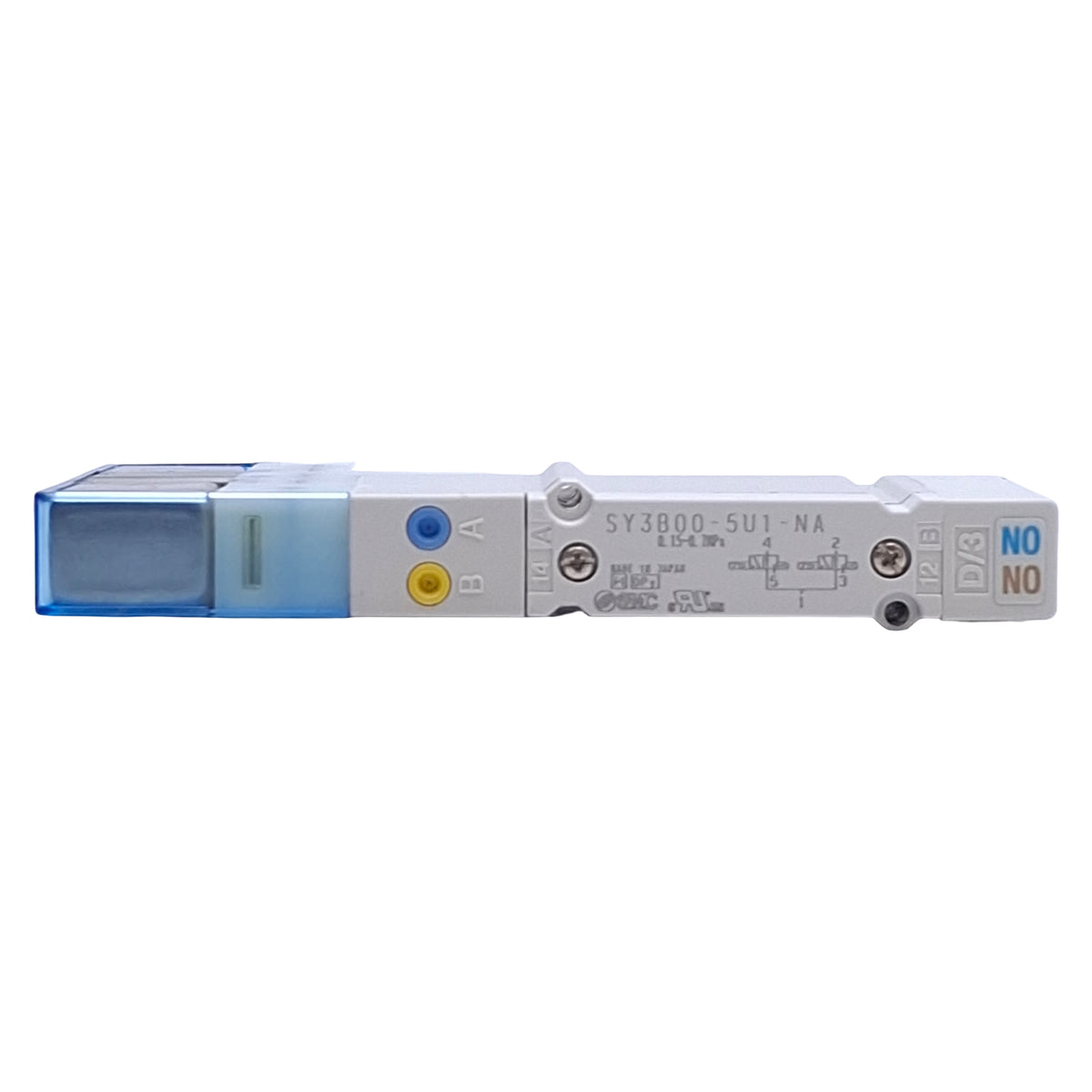 New SMC SY3B00-5U1-NA Solenoid Valve 4-Position 3-Port, 0.15-0.7MPa, 24VDC Coil