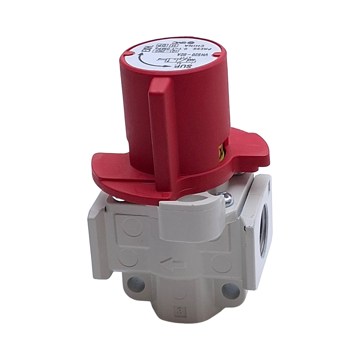 New SMC VHS20-02A Pressure Relief Valve 3-Port, 0.1~1.0 MPa, Single Action, Rc1/4