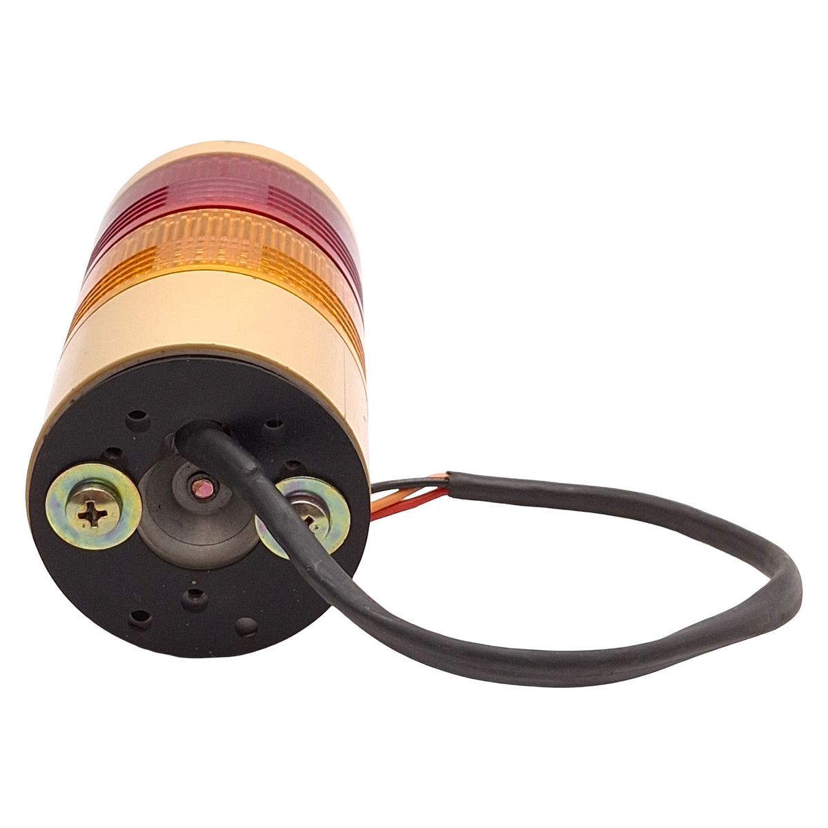 Used Patlite LES-202AW-RY LED Signal Tower, 2-Tier, Red/Amber, Direct Mount, 24VAC/DC