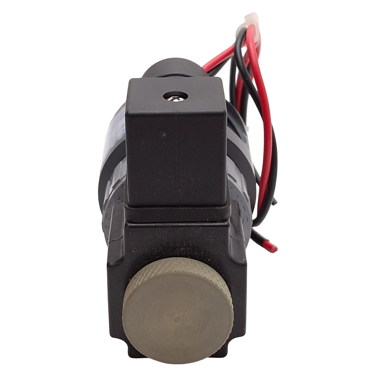 Used Plast-O-Matic EAST4EP6W11-024DC-PV Solenoid Valve, 2-Position, 140psi, 1/2in NPT