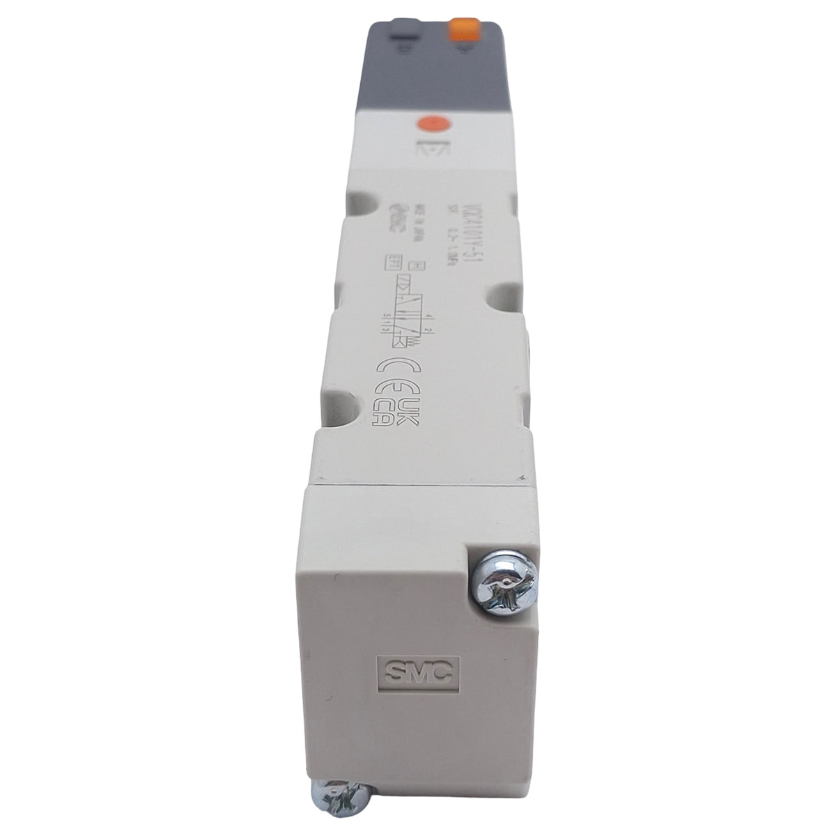 New – Open box SMC VQC4101Y-51 Base-Mount Solenoid Valve, 5/2-Way, 0.2-1.0MPa, 24VDC Coil