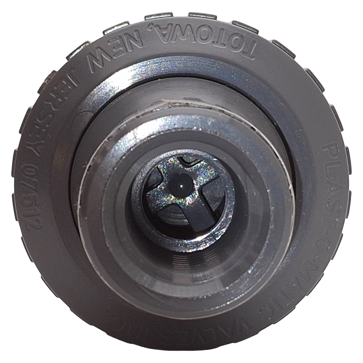 Used Plast-O-Matic CKM050V-PV Check Valve, Normally Closed, PVC, 150psi, 1/2in NPT