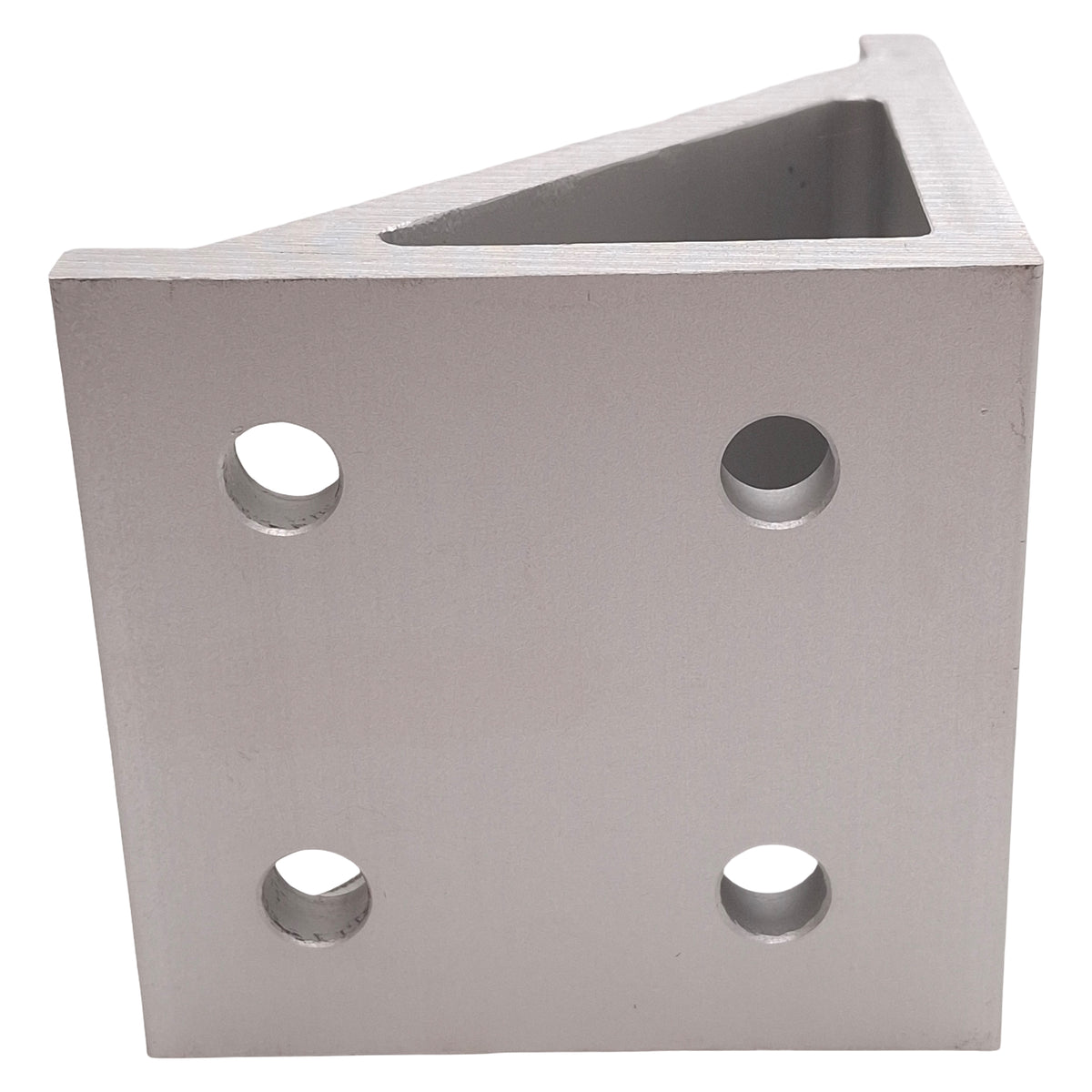 Used Lot of 2 Parker 20-103 Aluminum Machined Gusset Corner Bracket, 77 x 77 x 74mm