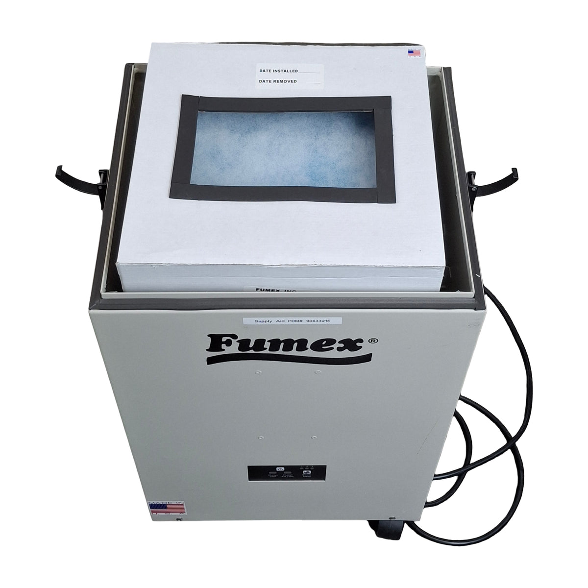 Used Fumex FA1-D Fume Extractor, Dual 2x2in Port, 59dBA, 120VAC, 165CFM