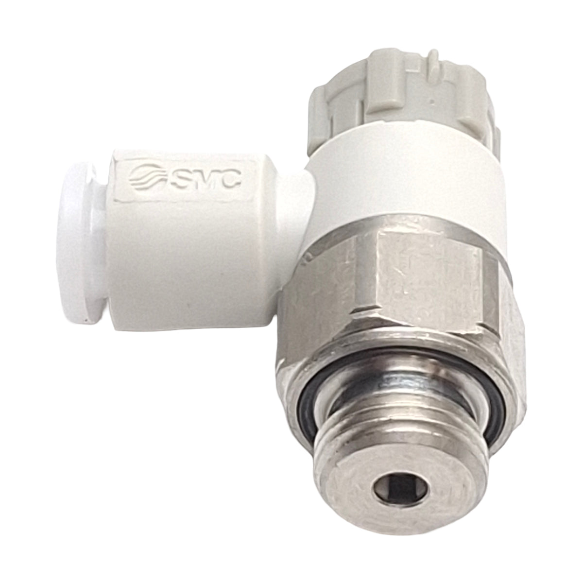 New – Open box Lot of 2 SMC AS2201FG-G01-06A Flow Control Elbow, G1/8 to 6mm OD Tube, 1.0MPa
