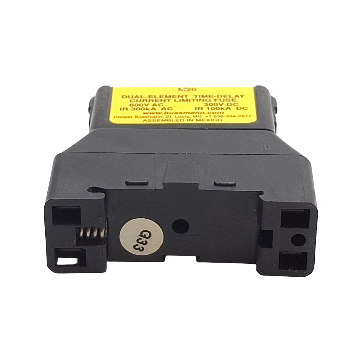 New – Open box Eaton TCF20 Time Delay Cube Fuse, 600VAC/300VDC, 20 Amps, Class CF, With Socket