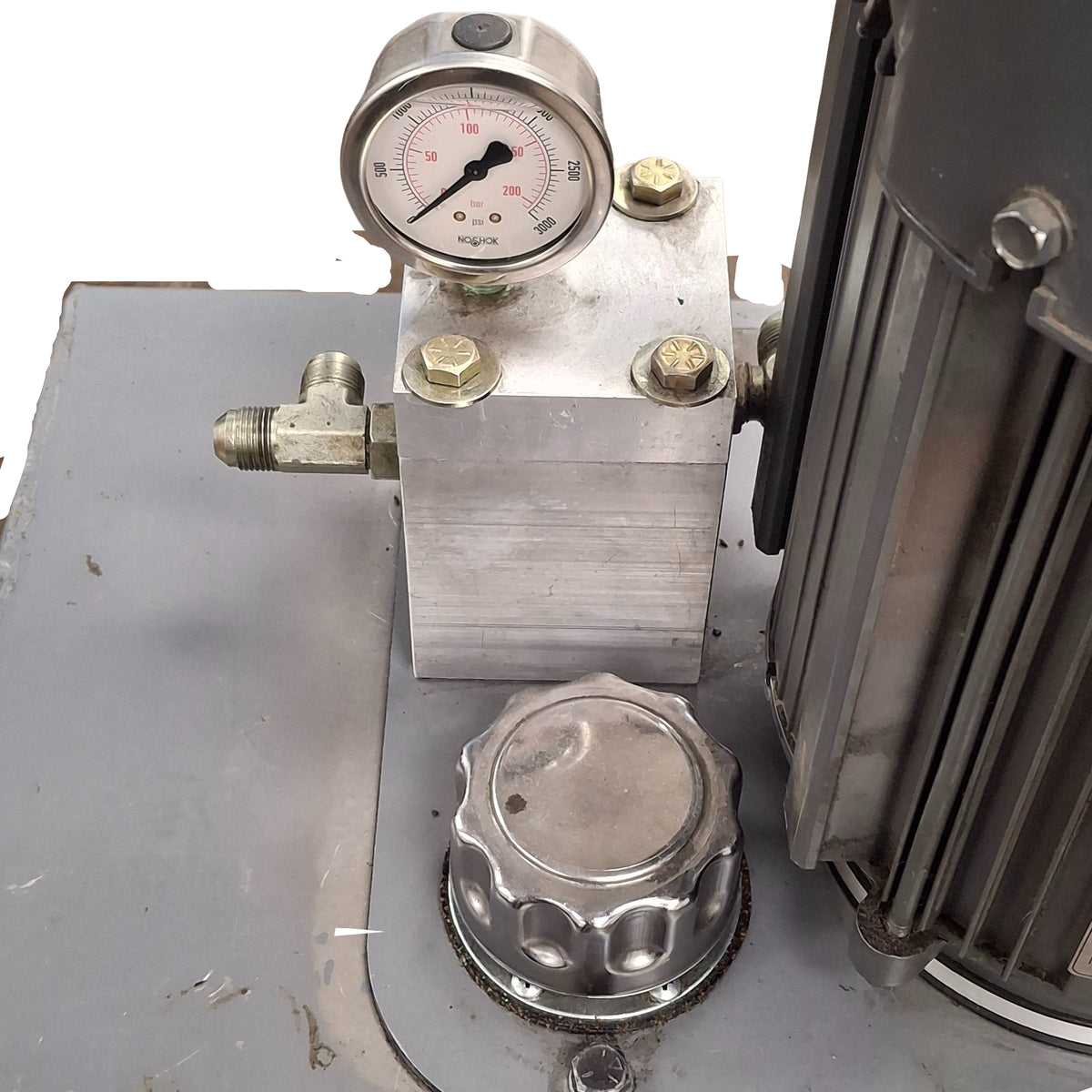 Used Haldex Concentric Hydraulic Power Unit, 208-230/460VAC 3-Ph, 5HP Motor, 15 Gal