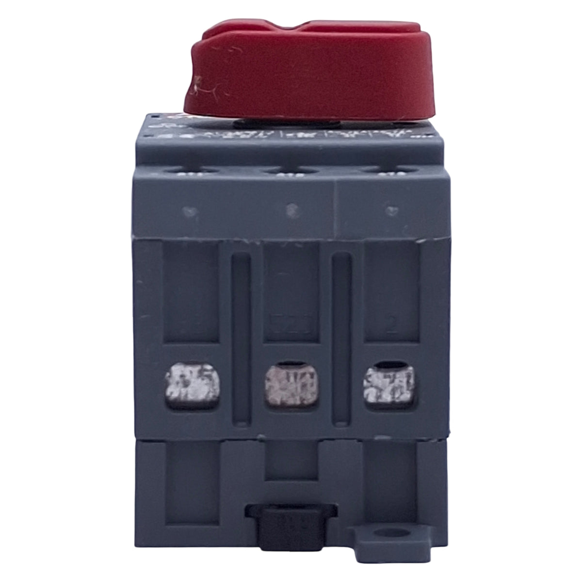 Used ABB OT32E3 Disconnect Switch, 3-Pole, 40A 600VAC Rating, DIN Rail Mounting