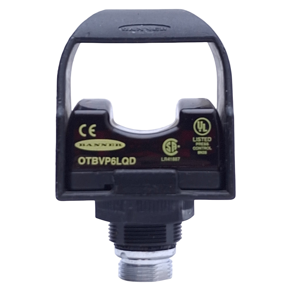 Used Banner OTBVP6LQD Optical Touch Button Momentary Action, 10-30VDC, 4-Pin Male