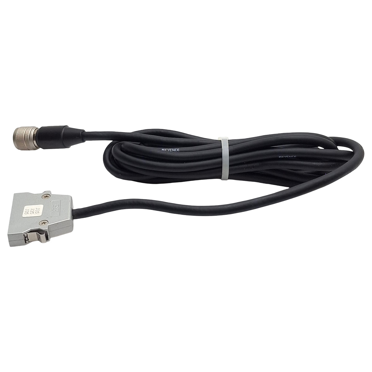 Used Keyence LC-2400A Laser Head Connecting Cable, 3 Meter Length, LC2420+ LC2430