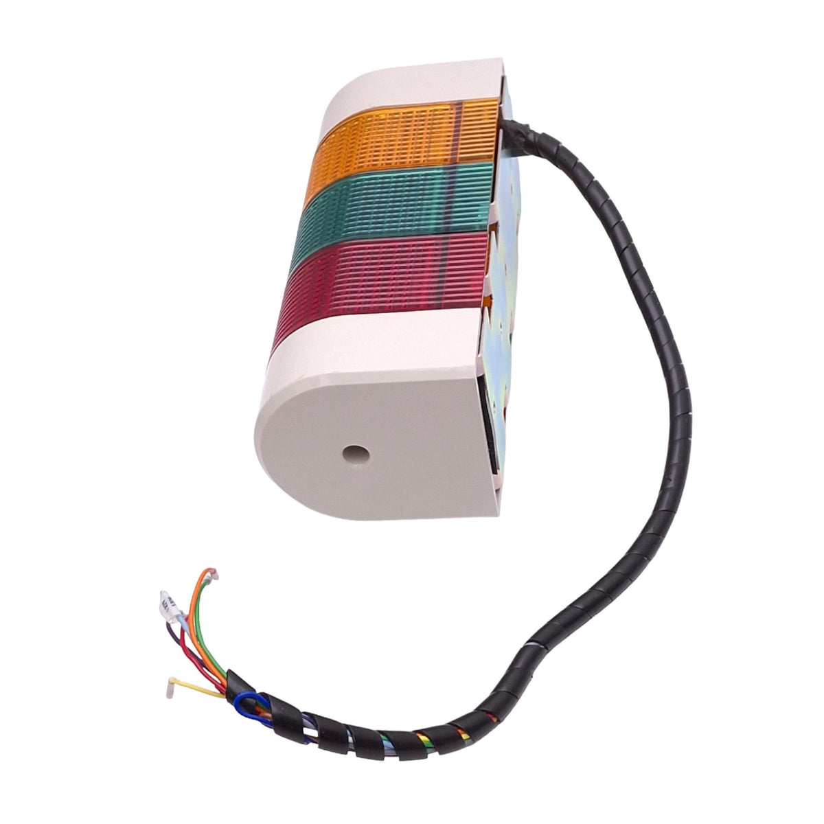 Used Patlite WME-302AFB-RYG Light Tower, 3-Tier Red Amber Green, ø80.2mm 24VAC/DC