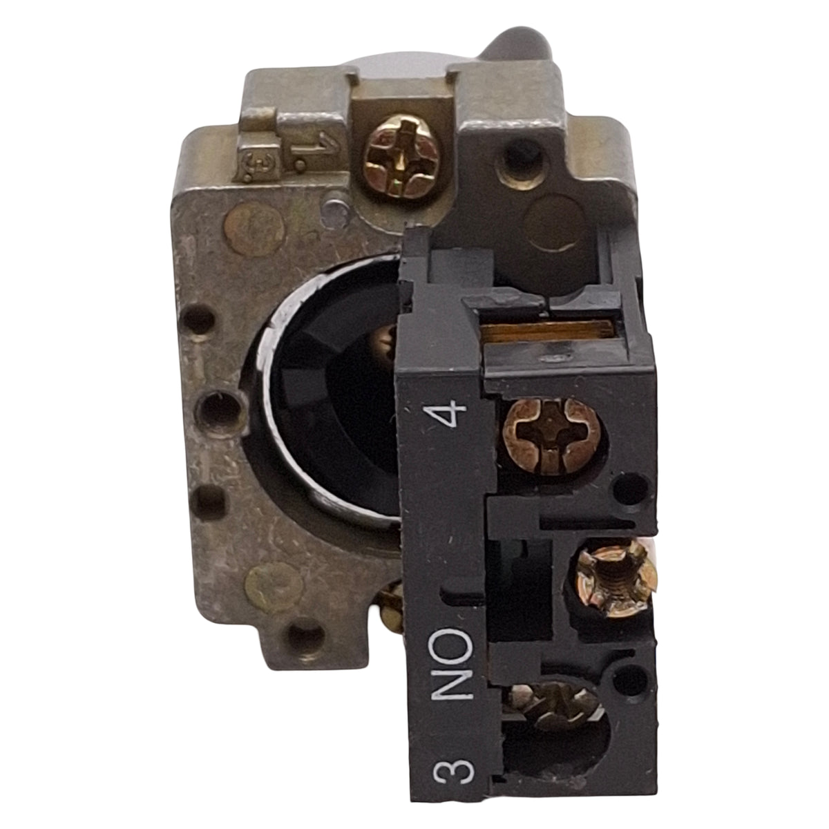 Used Telemecanique XB2BD21C Selector Switch, 2-Position, Black, 1NO, 10A 400VAC