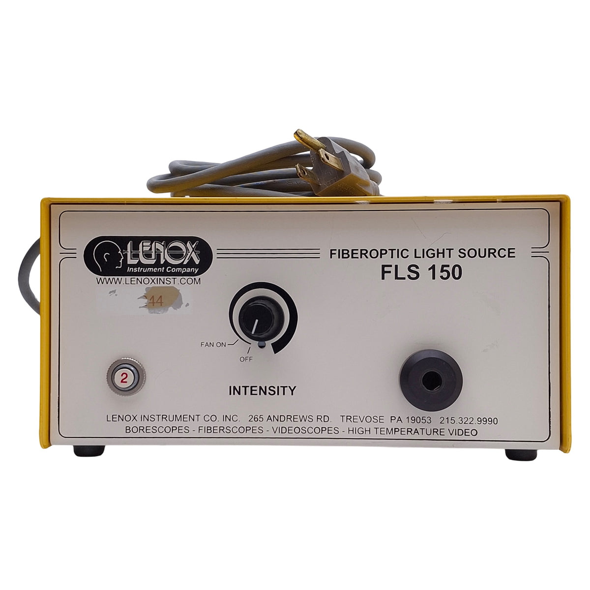 Used Lenox FLS 150 Fiber Optic Light Source Illuminator EJM Lamp, 150W, 115VAC