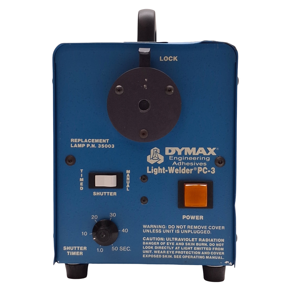 Used Dymax PC-3 Light-Welder UV Curing Light Source, 120VAC 1A *Missing Foot Switch*