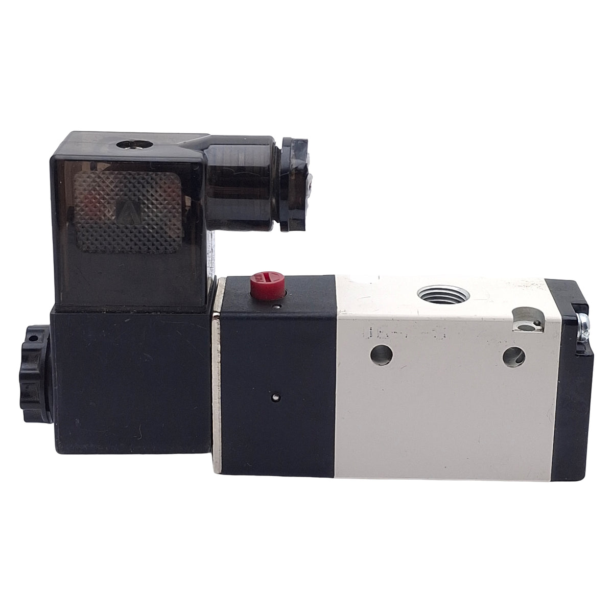 Used Nitra AVS-3211-24D Solenoid Valve, 3/2-Way NC, 1/8in NPT, 20-115psi, 24VDC Coil