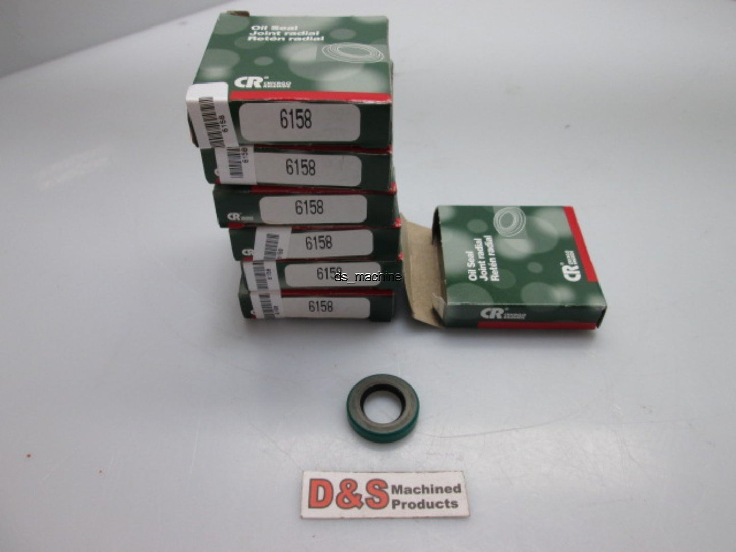 Used Lot of 7 Chicago Rawhide 6158 Oil Seal 3/8" Inner, 1" Outer