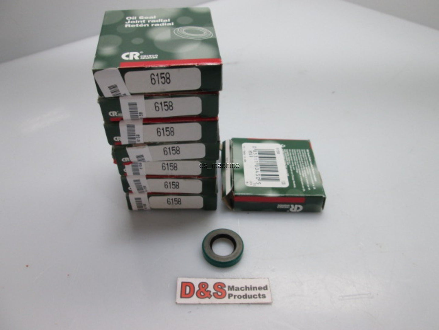 Used Lot of 8 Chicago Rawhide 6158 Oil Seal 3/8" Inner, 1" Outer