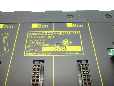 Used OMRON C200H-BC101-V1 CPU Base Unit 10-Slot