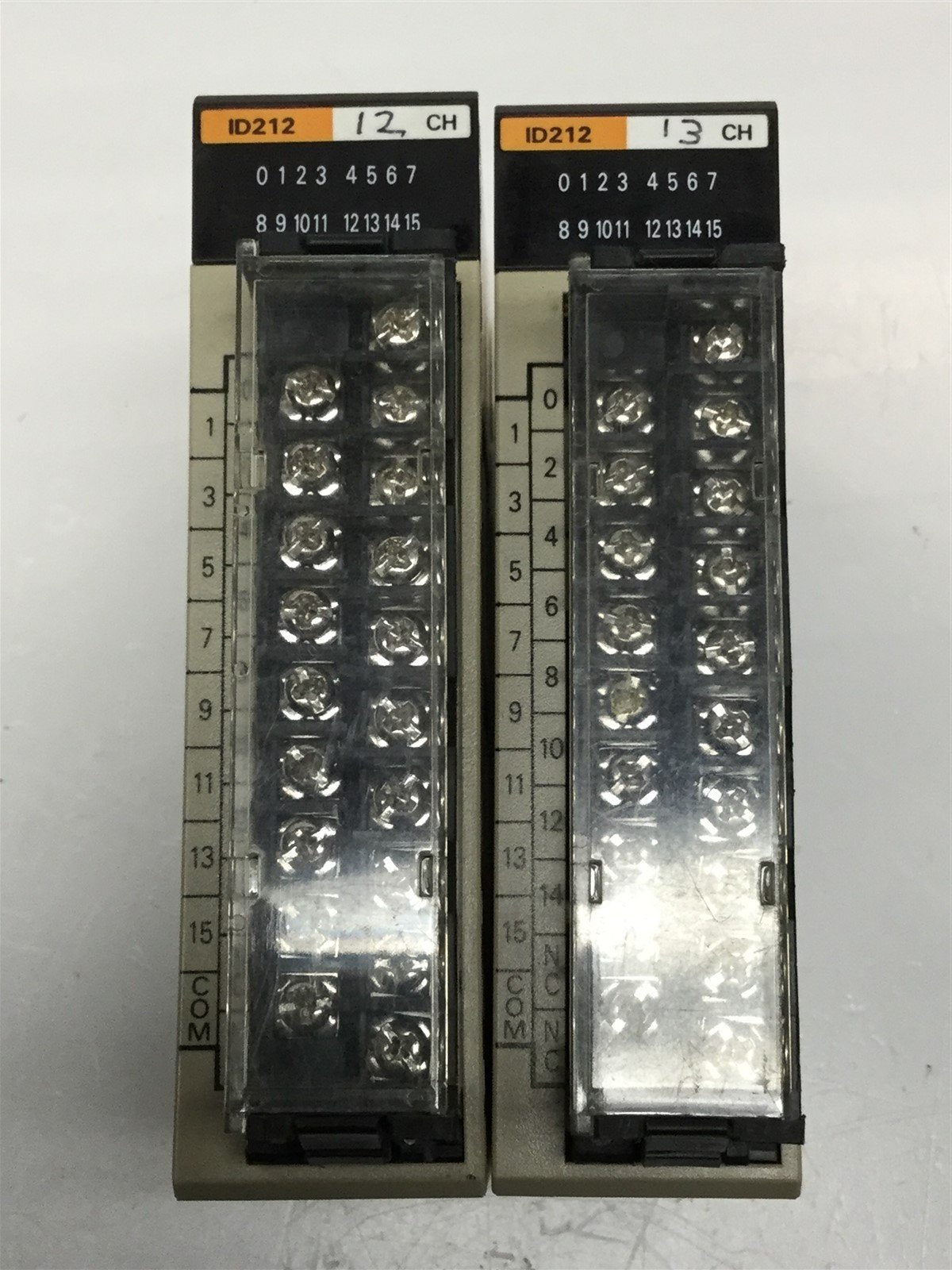 Used Lot of 2 OMRON C200H-ID212 Sysmac PLC Input Module Units 24VDC, 7mA