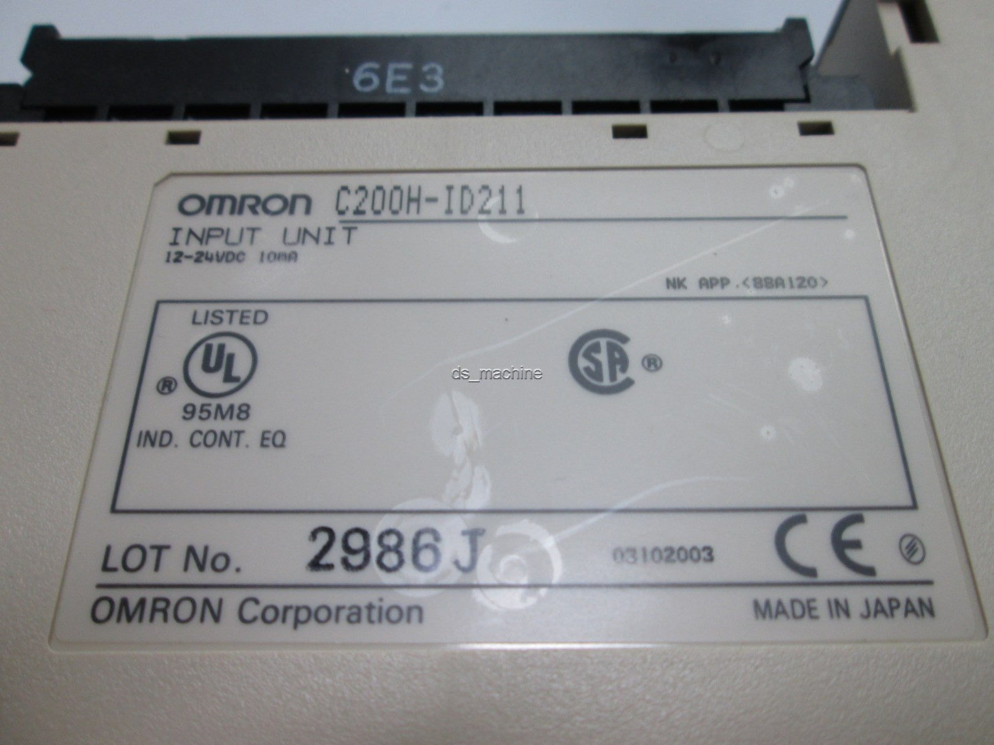 Used Lot of 2 OMRON C200H-ID211 Input Unit 12-24VDC, 10mA