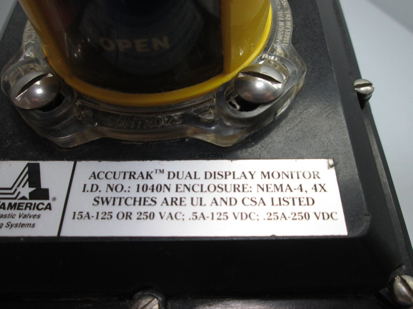 Used Asahi/America 1040N Indicator, Asahi/America FKM DN50-PN16 2" PVC Ball-Valve