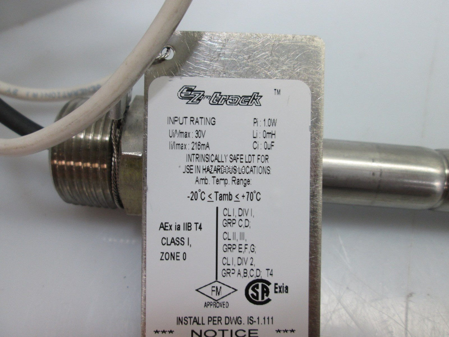 Used Turck LT12ER163LI0-EXD Linear Distance Transducer