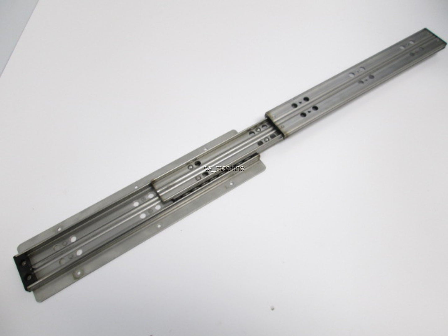 Used Pair of 12" Stainless Ball Bearing Full Extension Drawer Slides 25" Extended