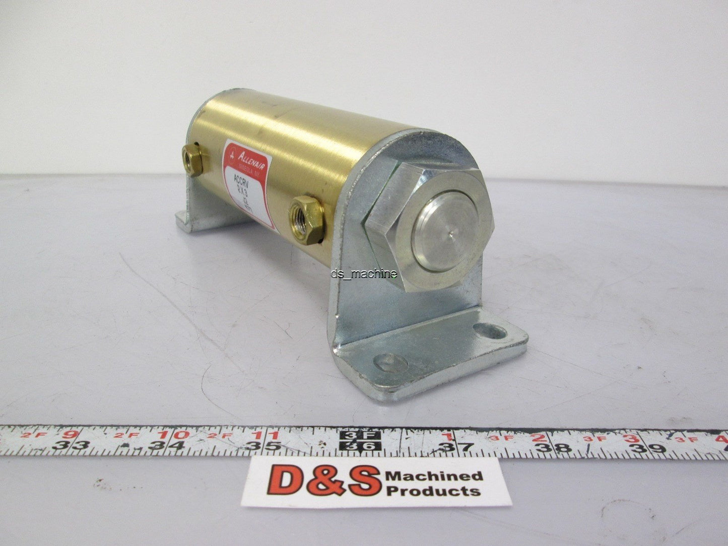 Used AllenAir ACCRV 2X3 J2 M77 Air Cylinder 5 1/2" Length x 2 1/4" OD