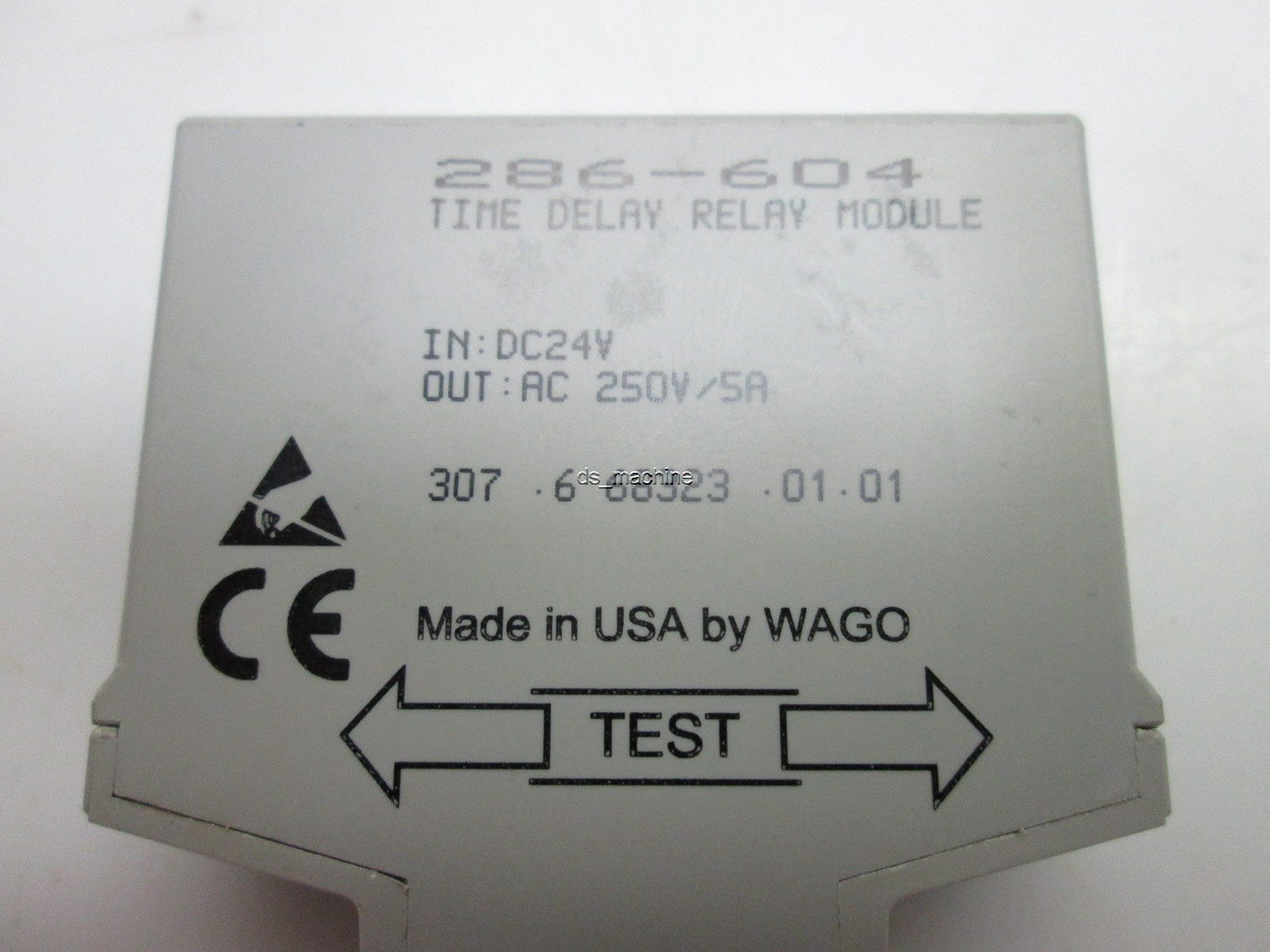 Used Wago 286-604 Time Delay Relay Module DC24V IN, AC250V / 5A OUT
