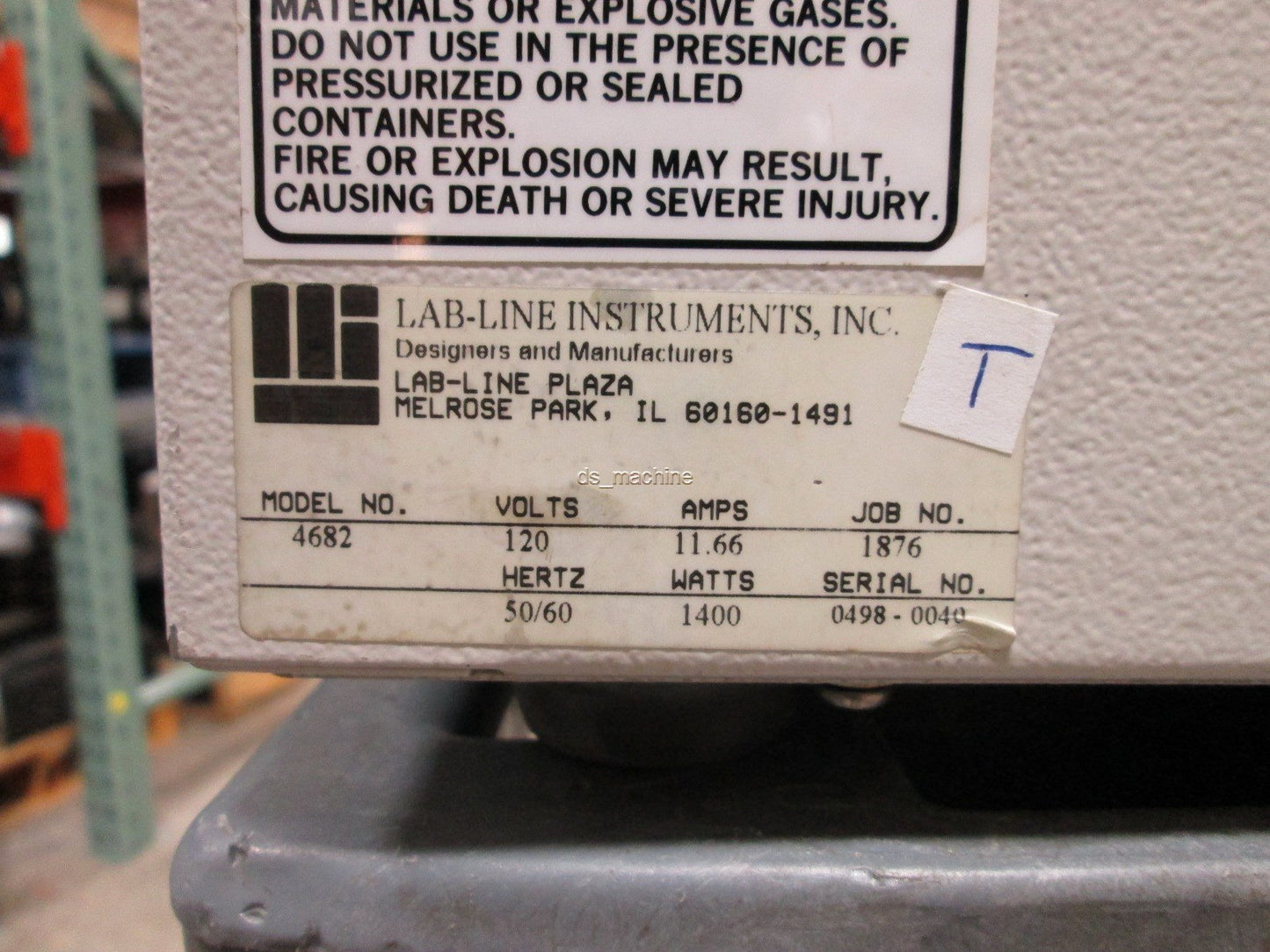 Used Lab-Line 4682 Digital Reciprocating Water Bath Shaker, 120VAC, 11.66A, 1400W