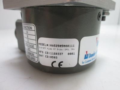 Used Dynapar HA52505000111 Encoder, 7/8" x 3/8" Input Shaft, 5-26V, 7-Pin
