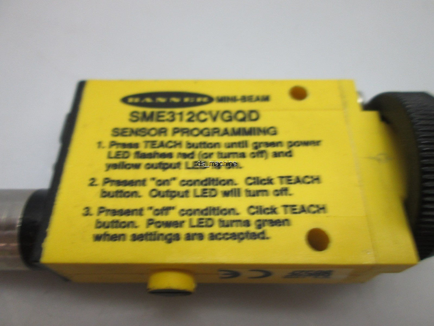 Used Banner SME312CVGQD Mini-Beam Expert Visible Green 525nm Convergent
