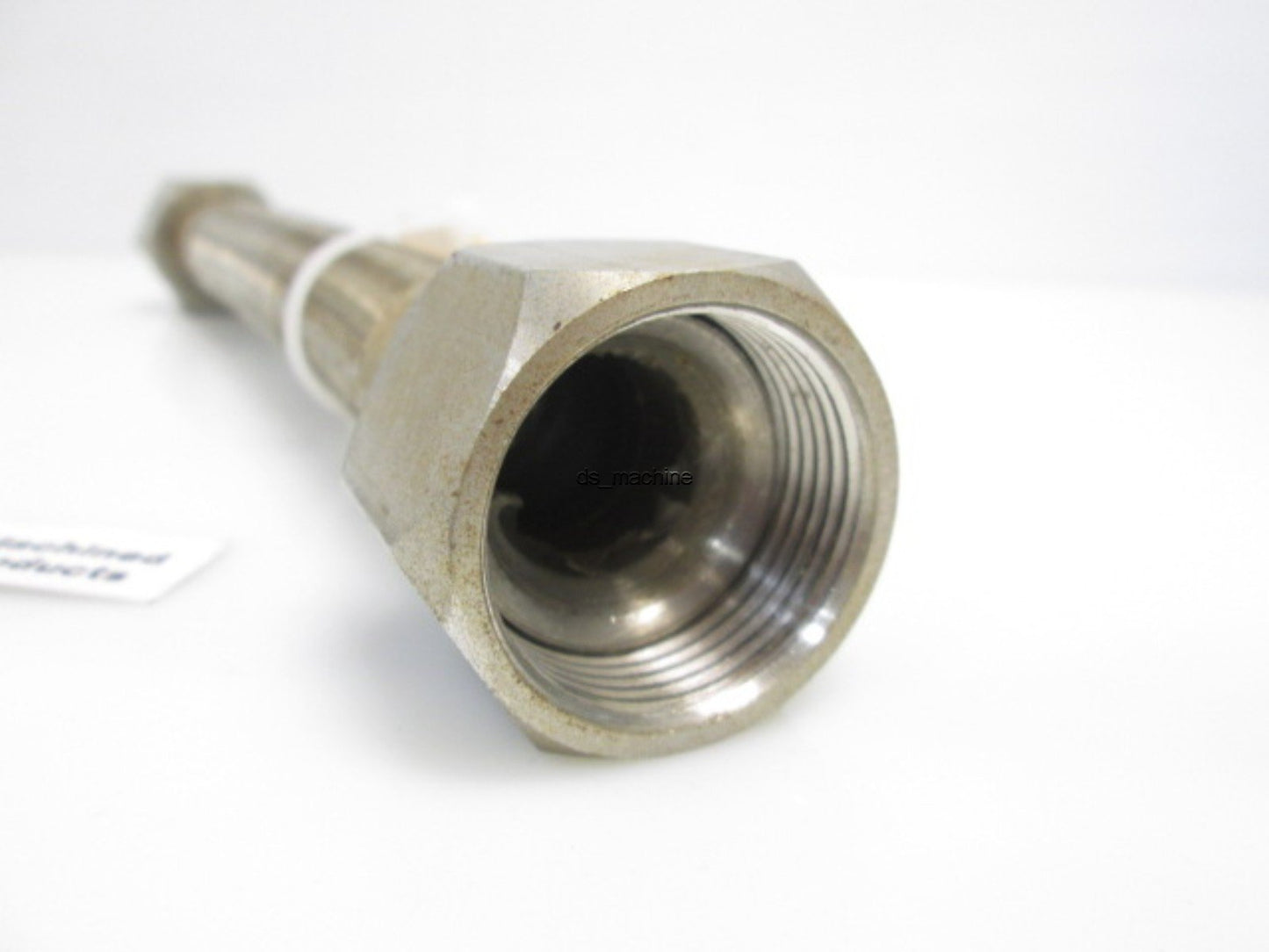 Used Steel Braided Hose 1" Flare Ends, 10"(L) - slight discoloration