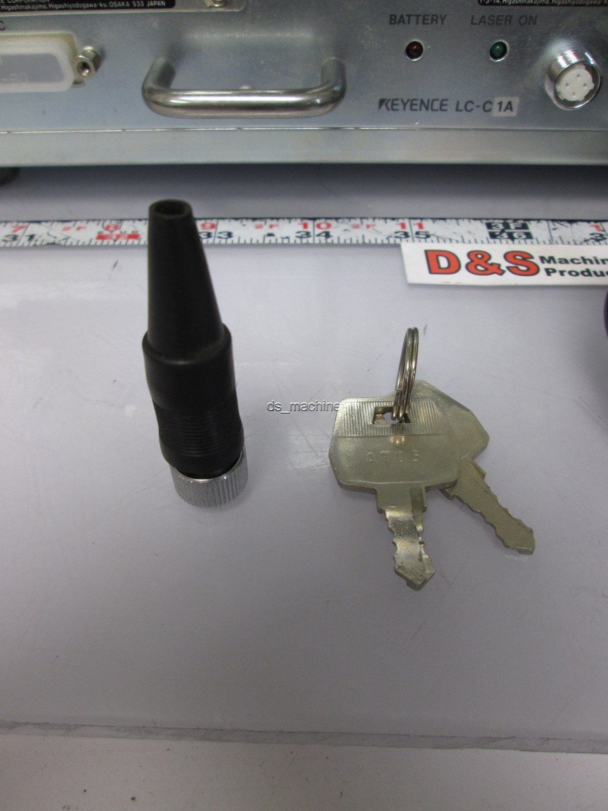 Used Keyence LC-2400A Laser Displacement System w/ Dual Laser Interfaces, Digital I/O