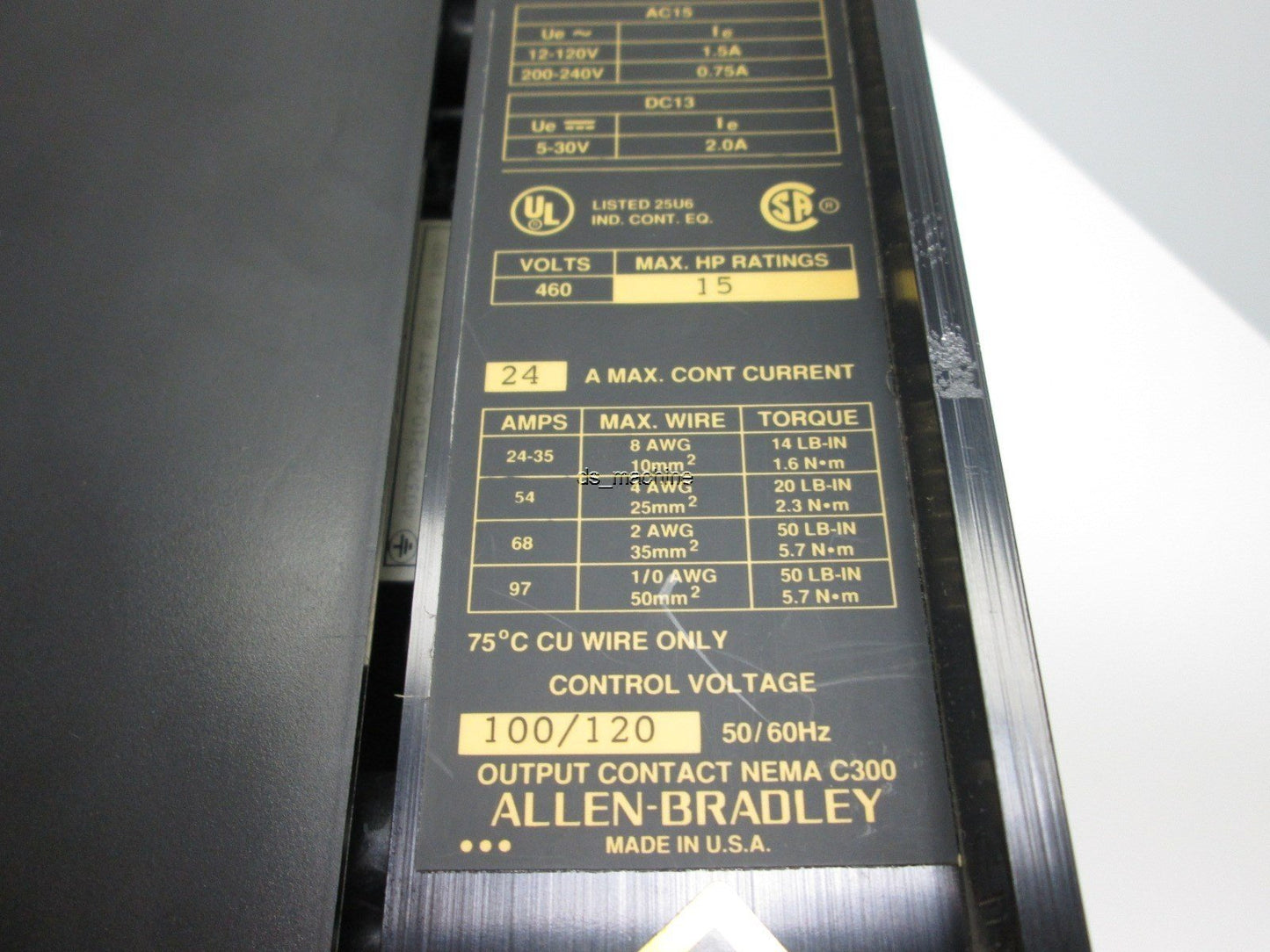 Used Allen Bradley 150-A24NB-8L4-ND SMC-2 Series-A Soft Start Motor Controller