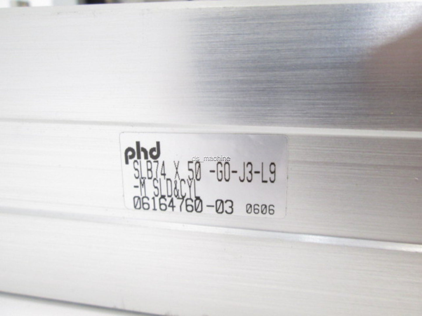 Used PHD SLB74X50 Pneumatic Cylinder with 2 Absorbers