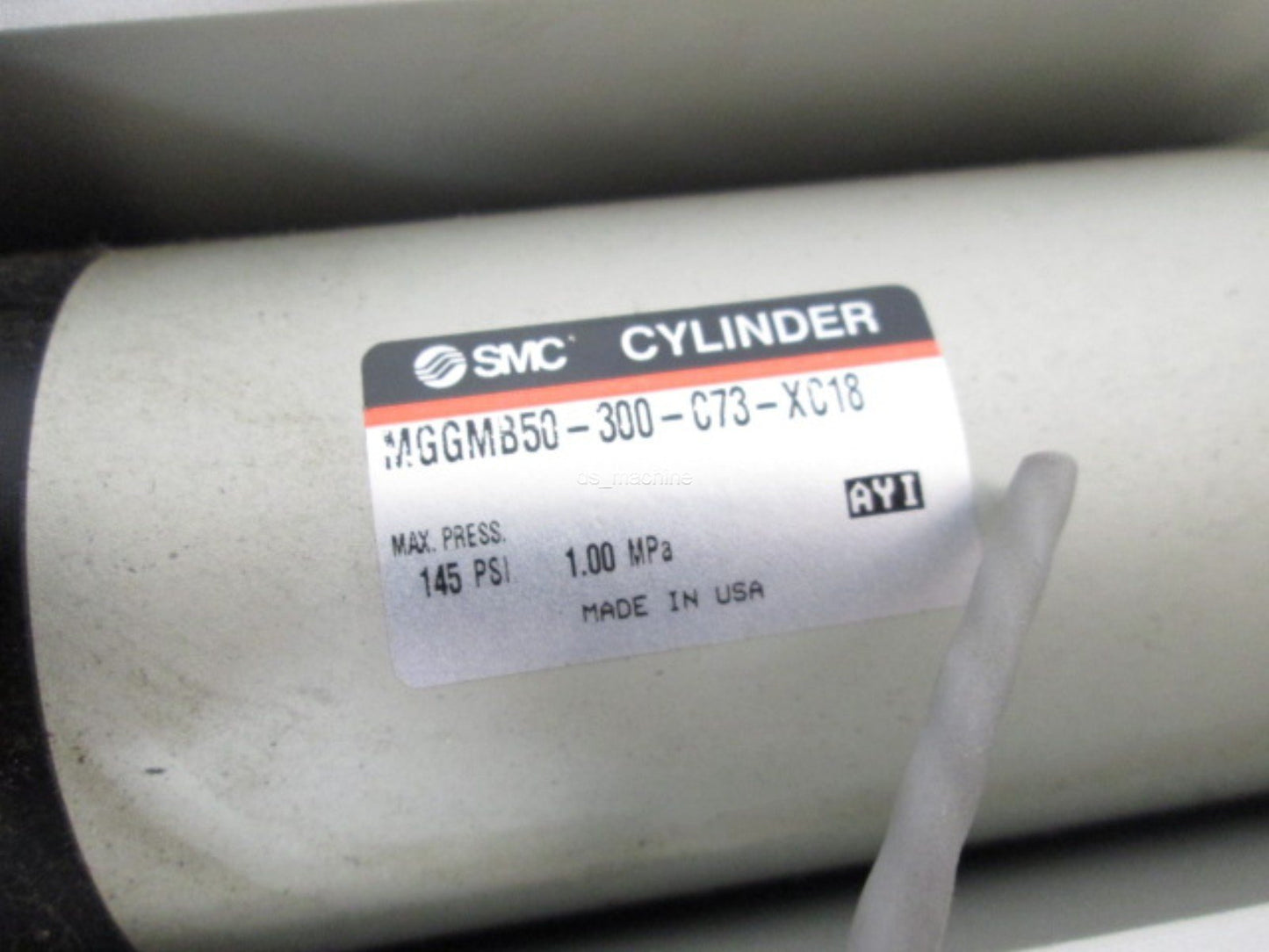 Used SMC MGGMB50-300-C73-XC18 Pneumatic Guide Cylinder, 50mm Bore, 300mm Stroke
