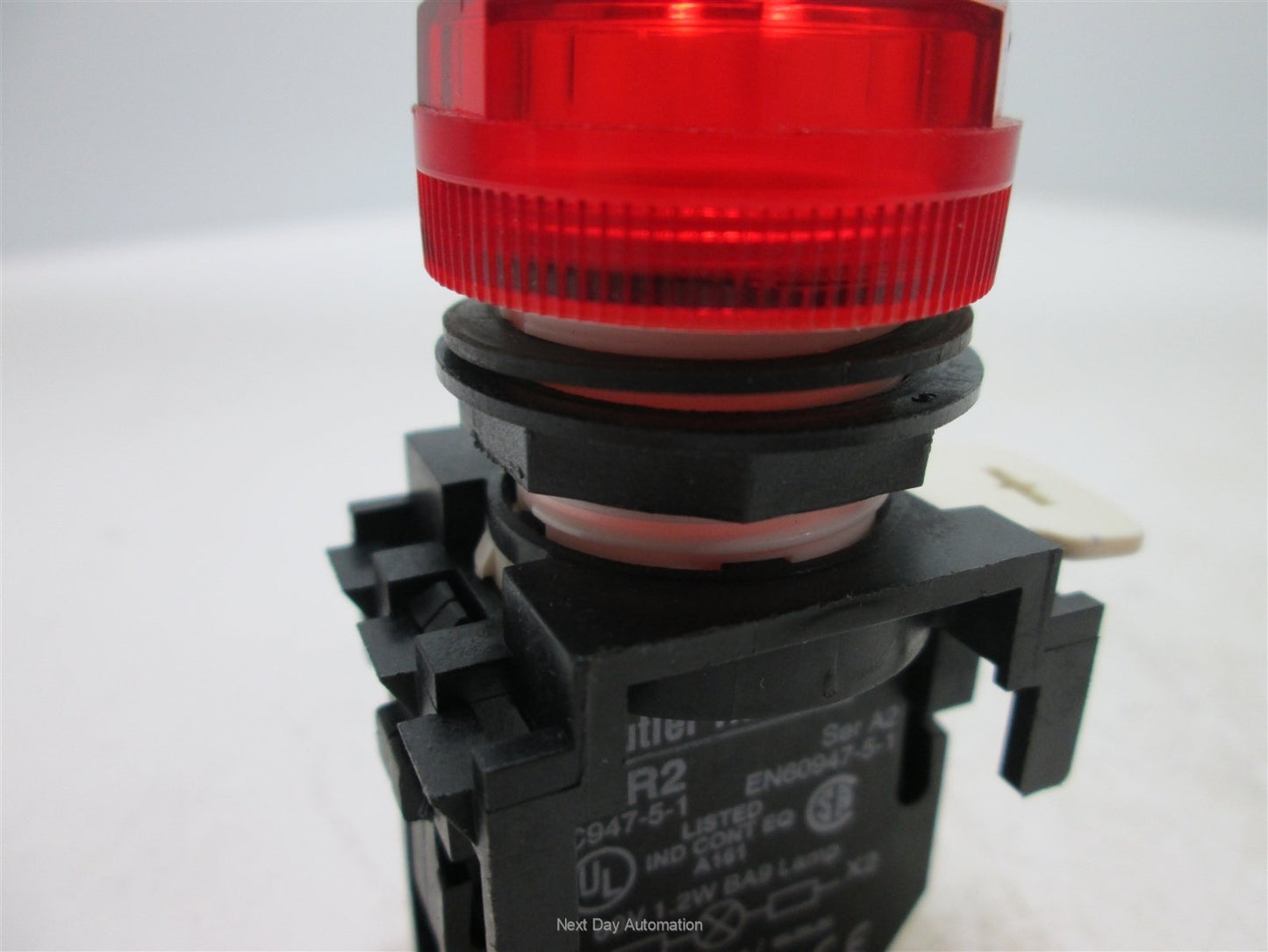 Used Cutler Hammer E22R2 Red Momentary Illuminated Pushbutton, 110/120V