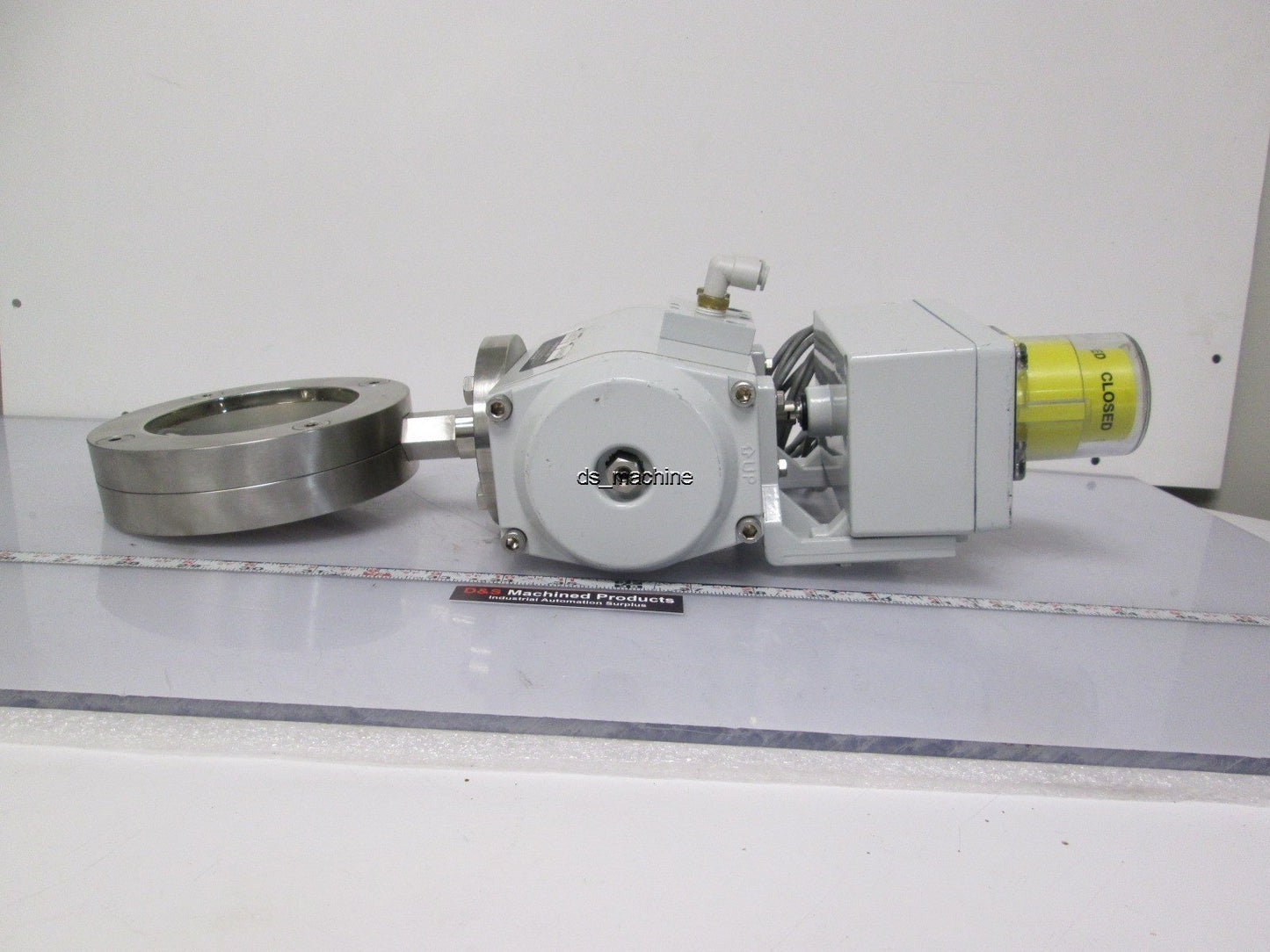 Used GT GTVG. 83x90.CP12A 100mm ID Pneumatic Actuated Stainless Steel Butterfly Valve