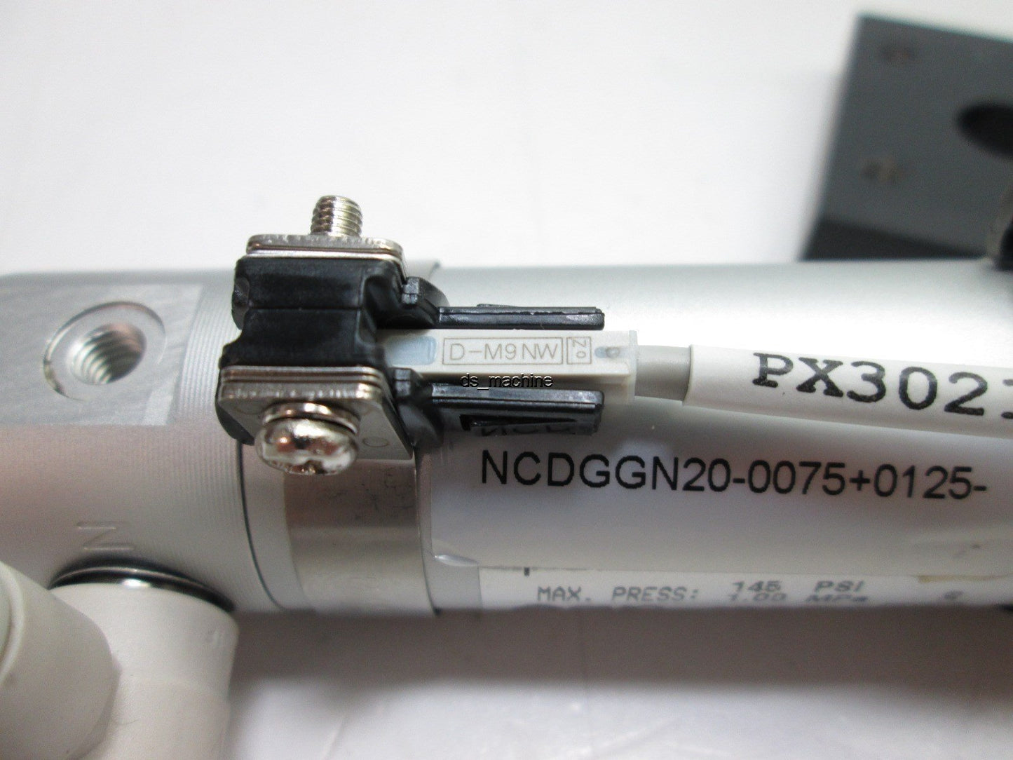 Used SMC NCDGGN20-0075+0125-M9NWM4-XC11 Air Cylinder w/x4 SMC D-M9NW Auto Switches