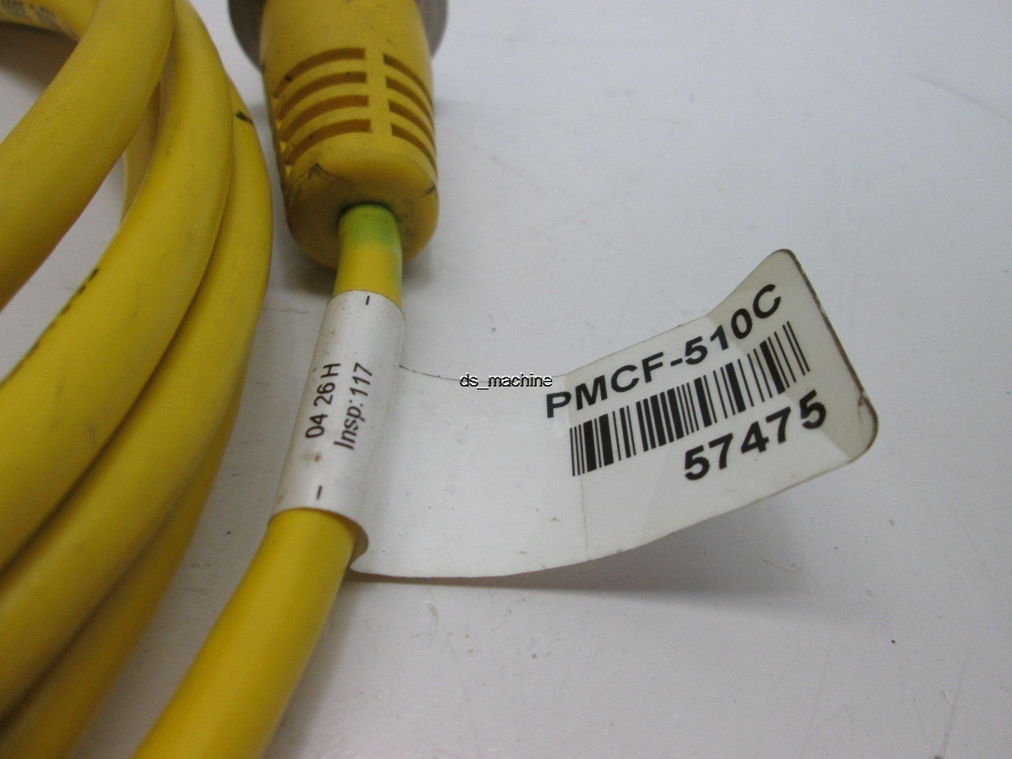 Used Banner PMCF-510C 57475 5-Pin Bulk Head Cable, Female, 11' Length, No Nut/Washer