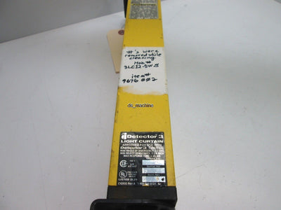 Used Honeywell 3LC12-3WS Detector 3 Light Curtain Transmitter, 11.75", =35ms Response