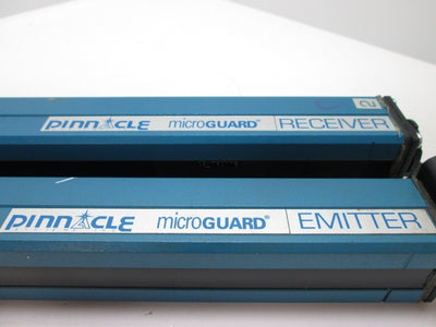 Used Pair of Pinnacle Systems MG-12-12-0F-AU-SC Light Curtain Emitter/Receiver, 11.5"
