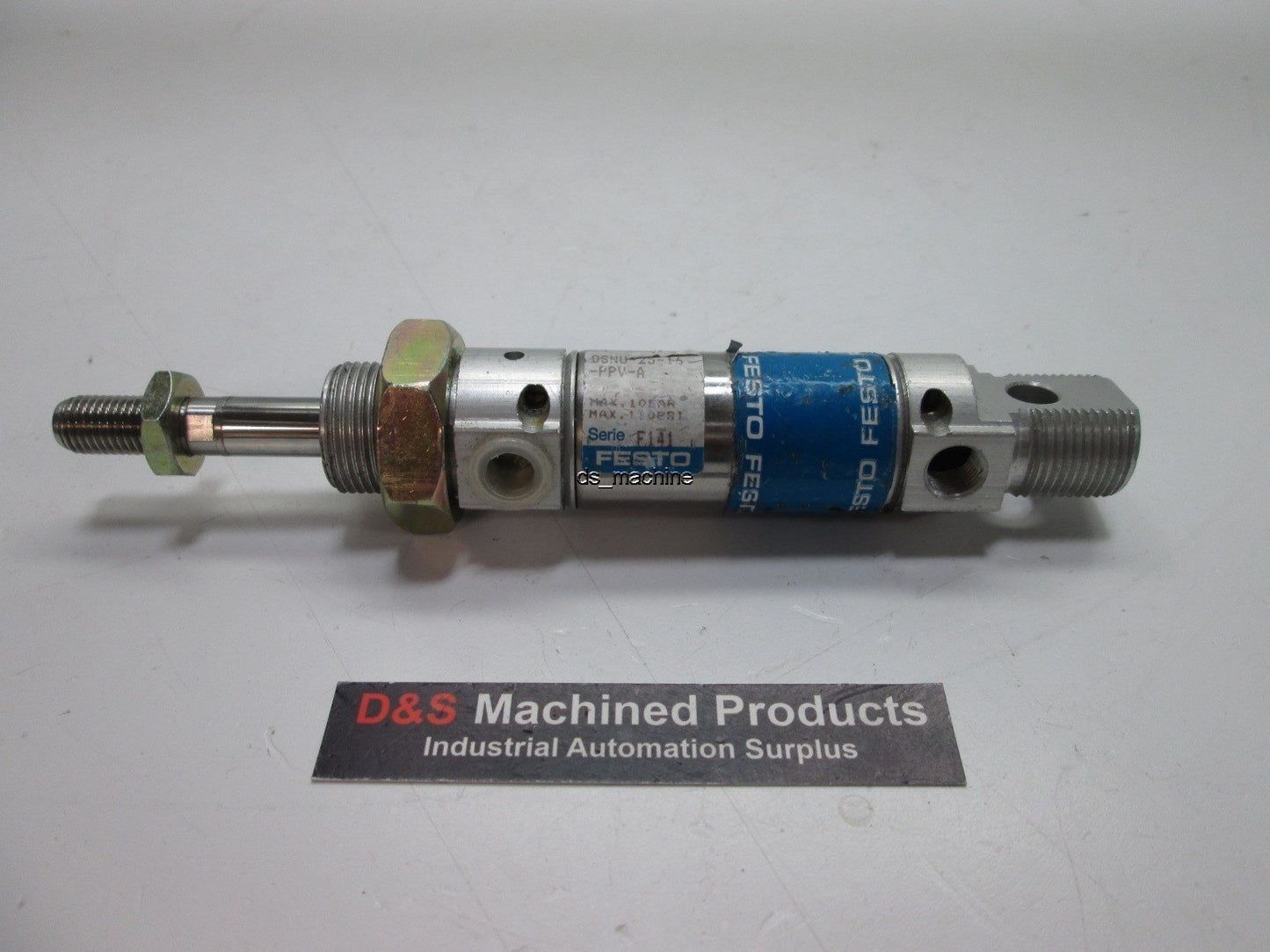 Used Festo DSNU-25-16-PPV-A Cylinder, 16mm Stroke, 10mm Shaft Diameter