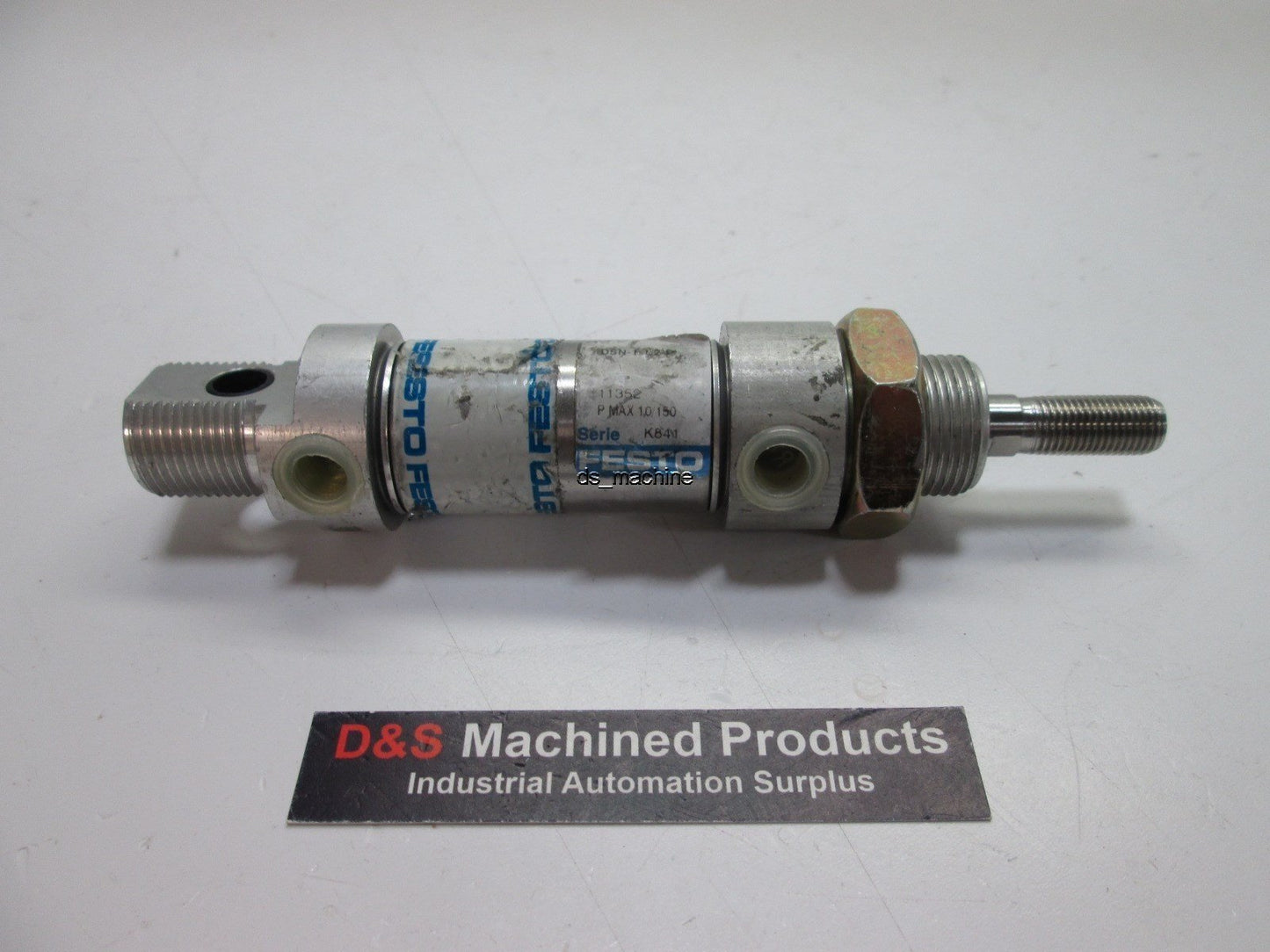 Used Festo DSN-1-1/2-P Cylinder, 1/2" Stroke, 10mm Shaft Diameter, 1/8" NPT