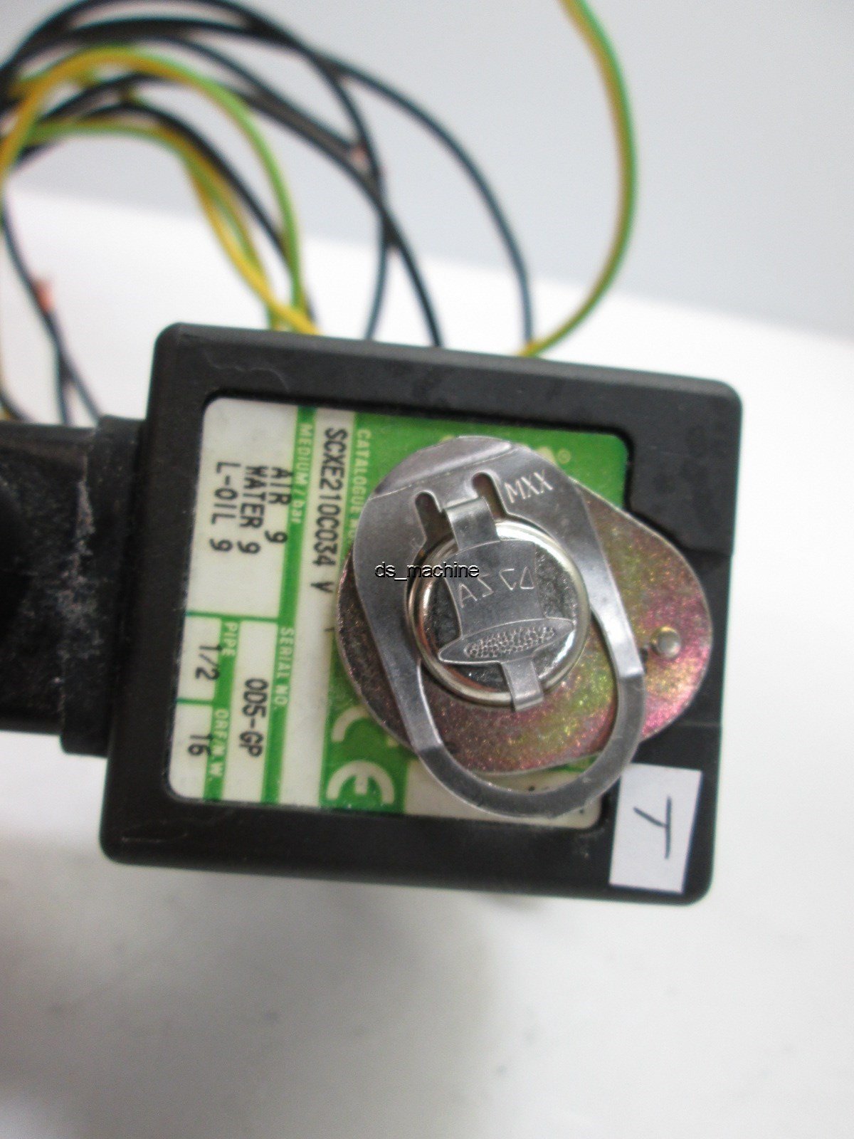 Used ASCO SCXE210C034 V Pneumatic Solenoid Valve 230VAC Control 130PSI