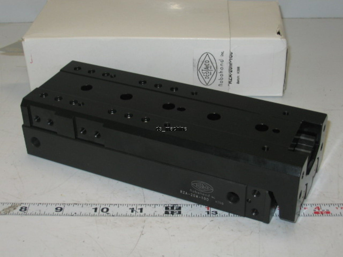 New Robohand RZA-20M-100 Pneumatic Table Slide 100mm Stroke