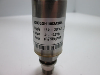 Used Gems Sensors 2200GGH1002A3UA Voltage Output Pressure Transducer, 0-1000 PSIG